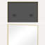 Élégant miroir rectangulaire encadré en aluminium pour salle de bain, chambre à coucher-1210179010-1210179013