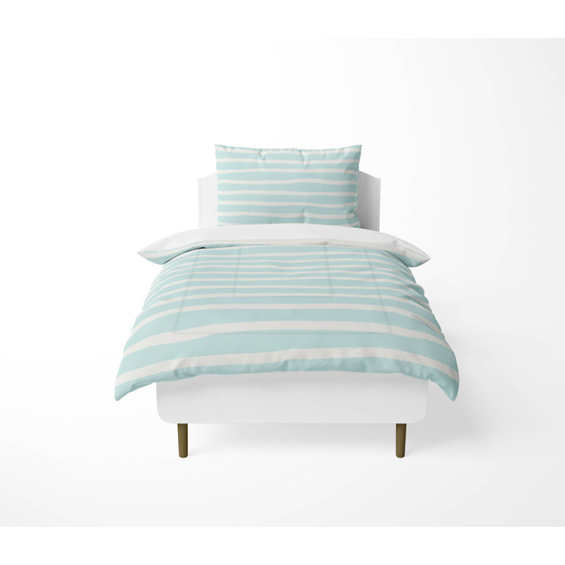 Ensemble d'édredon léger Spinal Row, Bleu clair