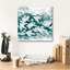  «Teal Flock 1» par June Erica Vess, art mural sur toile, 18 po x 18 po-1806451733