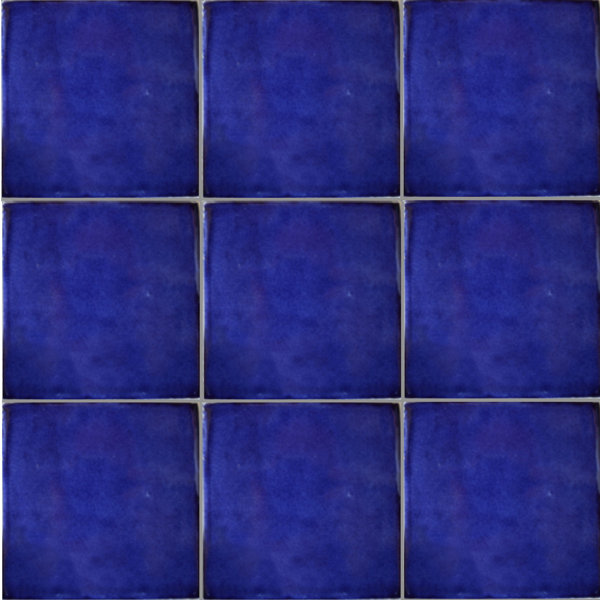 4.2" x 4.2" 9pcs TalaMex Mexican Clay Tile Handmade Talavera Backsplash Mosaic