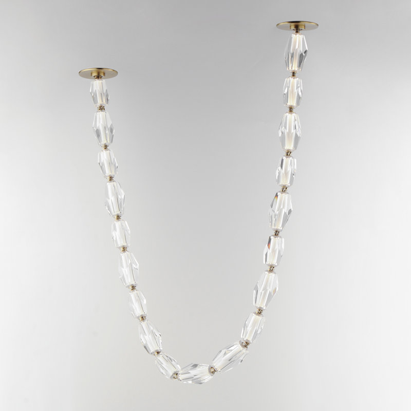 19 - Light LED Flush Mount, Gold