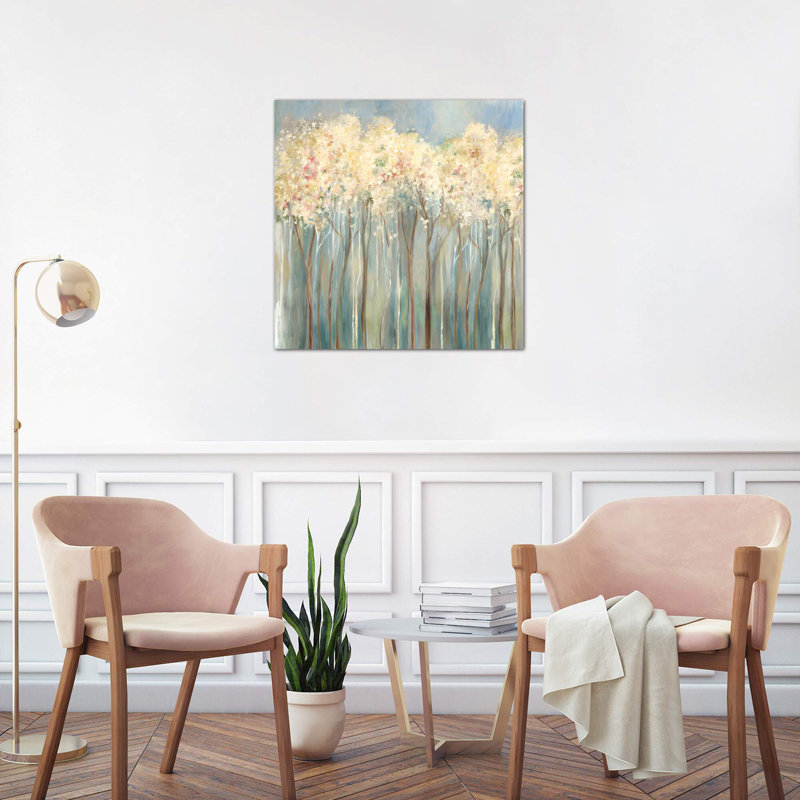 Bright Light City by Allison Pearce - Painting on Canvas, 93.98 cm H x 93.98 cm W, Black Floater Framed