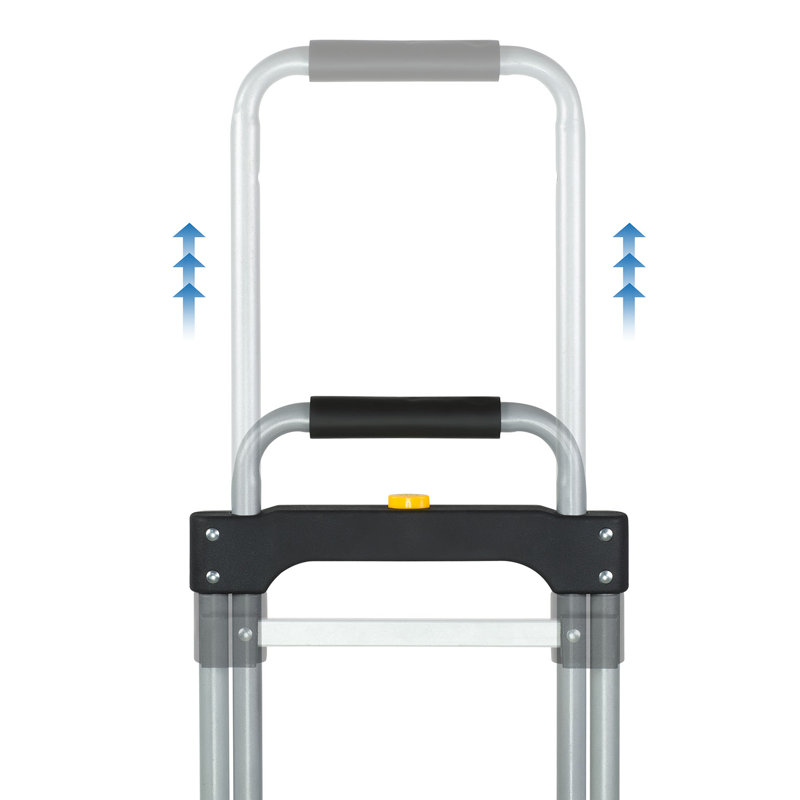Heavy-Duty Folding Hand Truck with Telescoping Handle and Strap