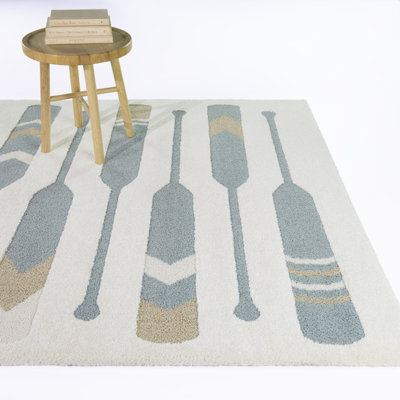 Tapis bleu turquoise pour enfant Riviera