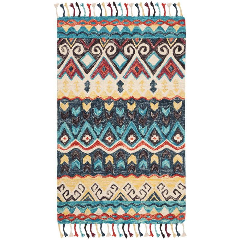 Vahakn Hand Tufted Wool Oriental Rug, Rectangle 2'3" x 5'