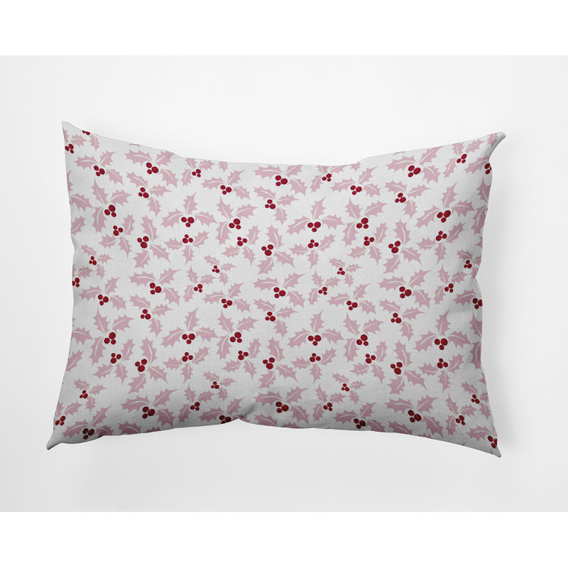 Floral Reversible Throw Pillow, 14" x 20", Rectangular