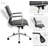 Aime Office Desk Chair, Ergonomic Office Chair, Mid Back Desk Chair with Adjustable Height, Swivel Chair with Arms and Lumbar Support, Computer Chair for Home Study Working-1350596017