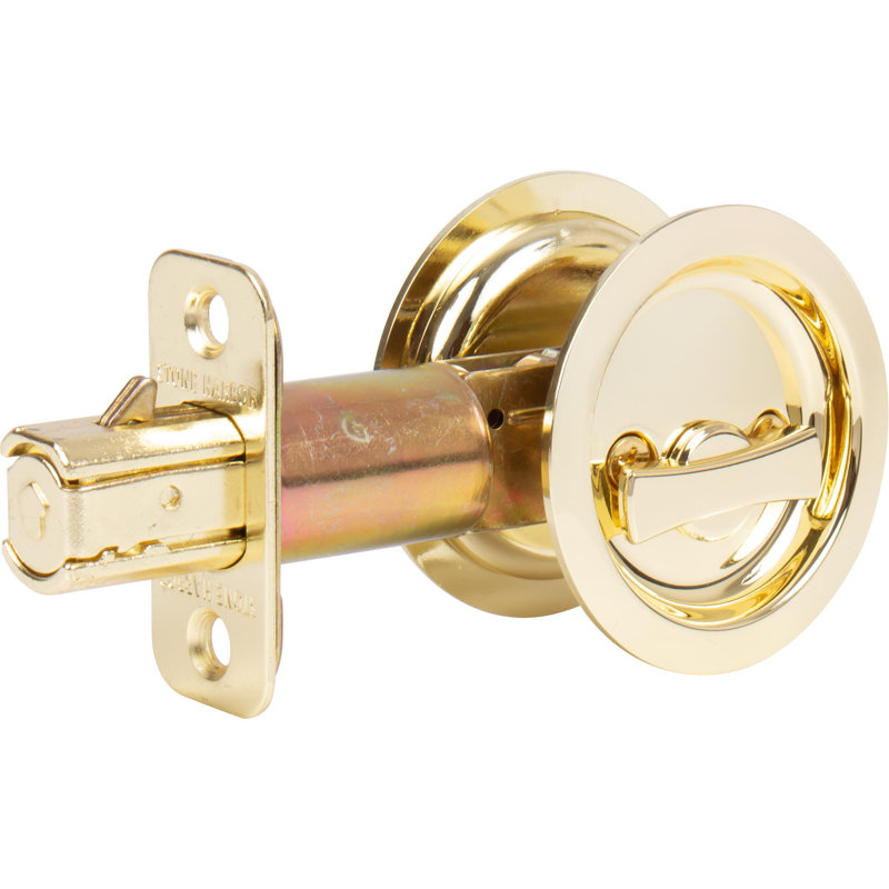 Verrou rond pour porte de poche, Laiton