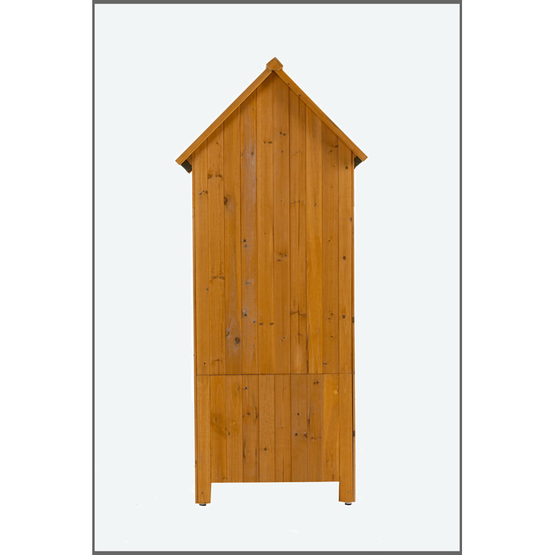 2.5 ft. W x 1.7 ft. D Solid Wood Vertical Storage Shed