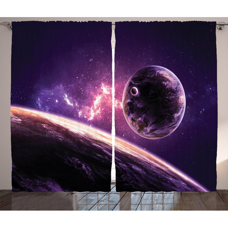 Sydni Semi Sheer Curtain Pair, 54" W x 84" L