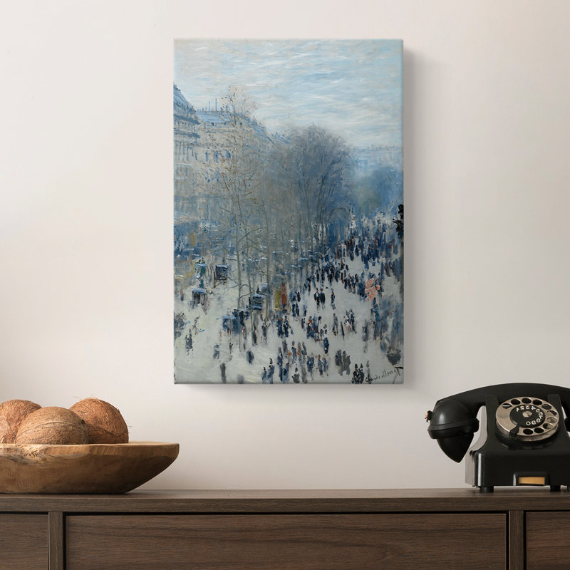 Boulevard des Capucines, toile tendue par Claude Monet, 8 x 12