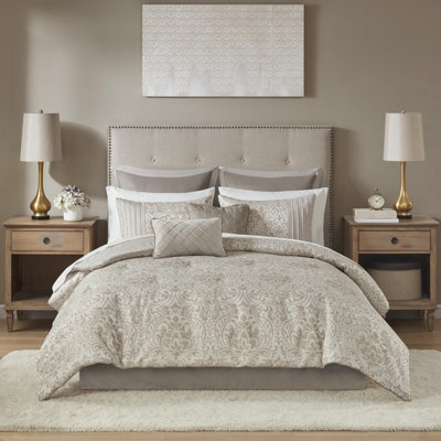 Ensemble d'édredon en coton jacquard 12 pièces