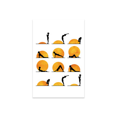 Yoga Sun Print On Acrylic Glass
