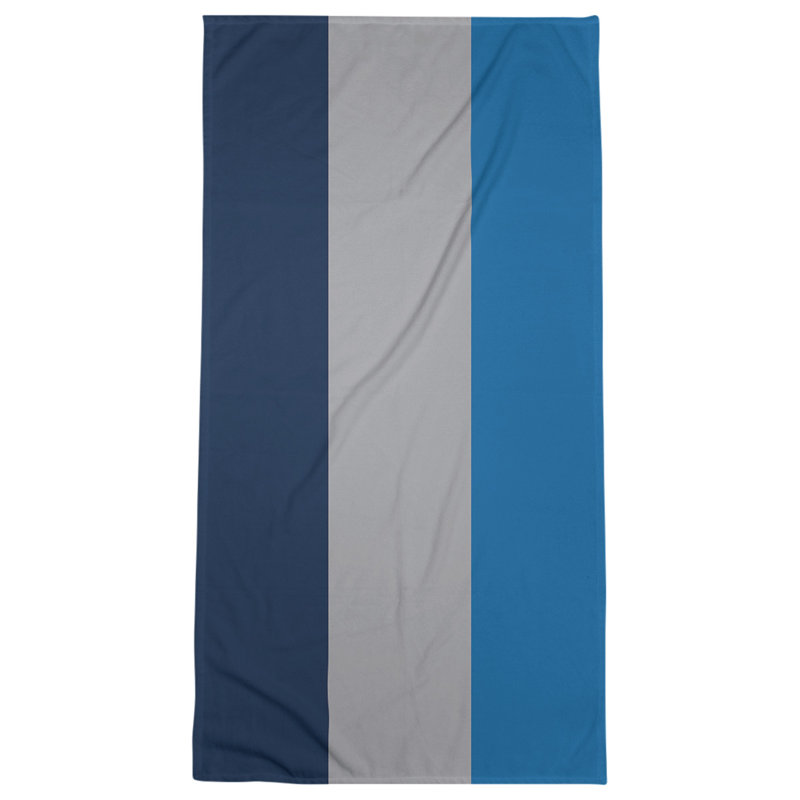 Winnipeg Lightweight Bath Towel, Poly/Cotton, Polar Night Blue/Silver/Aviator Blue