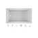Solna™ Chromatherapy 72" x 42" Drop in Soaking Bathtub