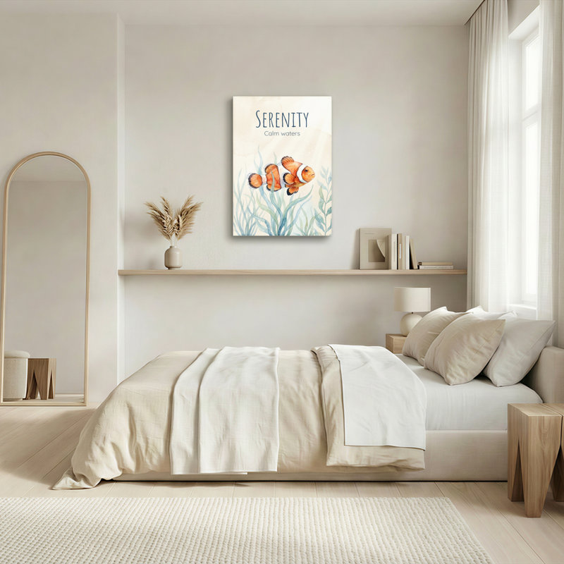 Aquarelle sur toile Serenity, H 24 po x l 16 po