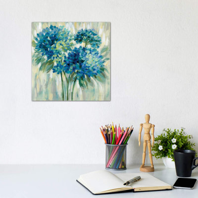 Burst Of Hydrangeas by Silvia Vassileva - Wrapped Canvas Painting