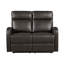 Canapé deux places inclinable avec poche latérale, design compact-1702797130