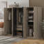 Aathish 6 Doors Armoire with Drawers, Shelves and Hanging Rail-111571130