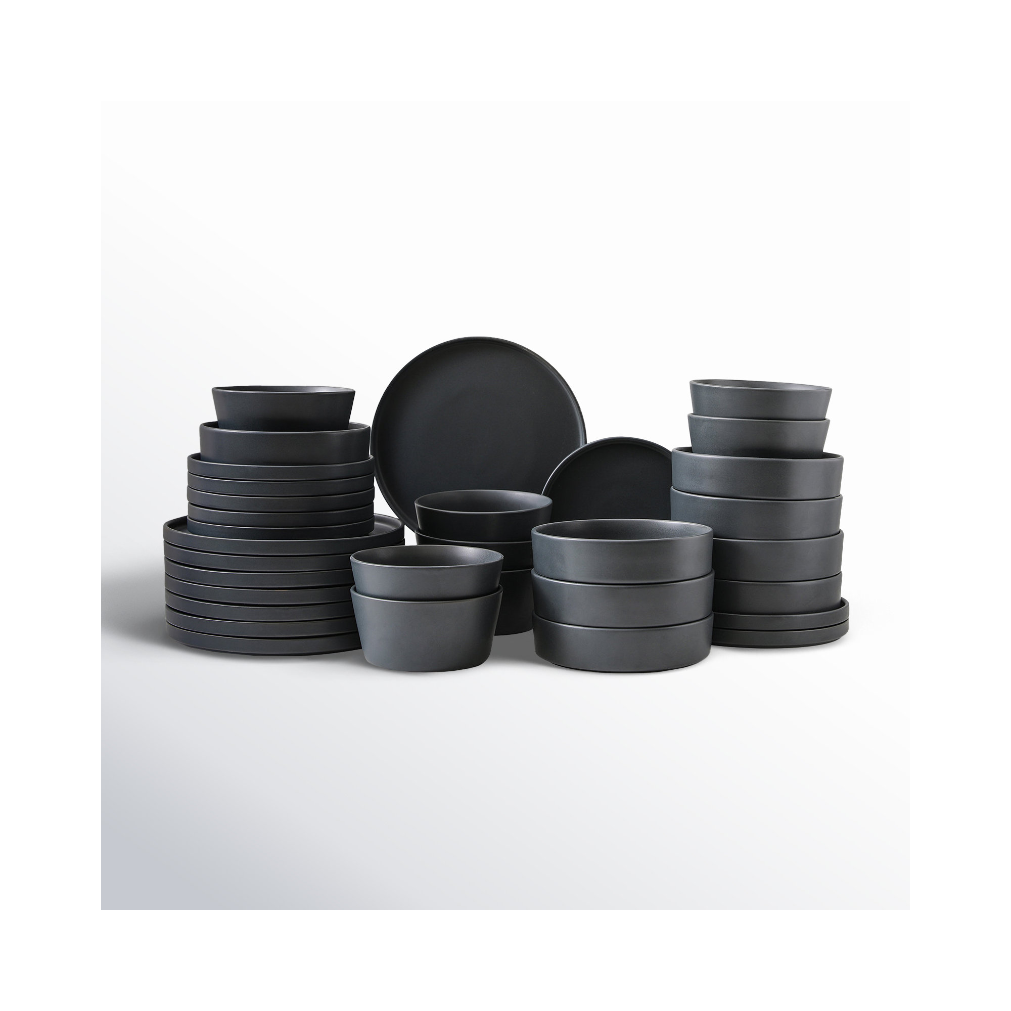 Stone Lain Celina Dinnerware Set Stoneware, Grey, 32