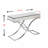 Ava Mirrored Console Table, Chrome