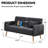 Chloe-Nicole 57.48'' Faux Leather Loveseat-1424150070