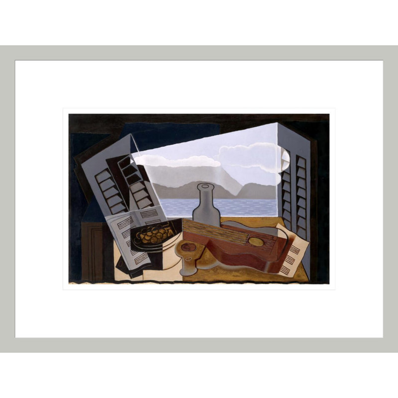 «La Fenetre Ouverte» par Juan Gris, impression giclée encadrée, H 12,94 po x l 16,75 po