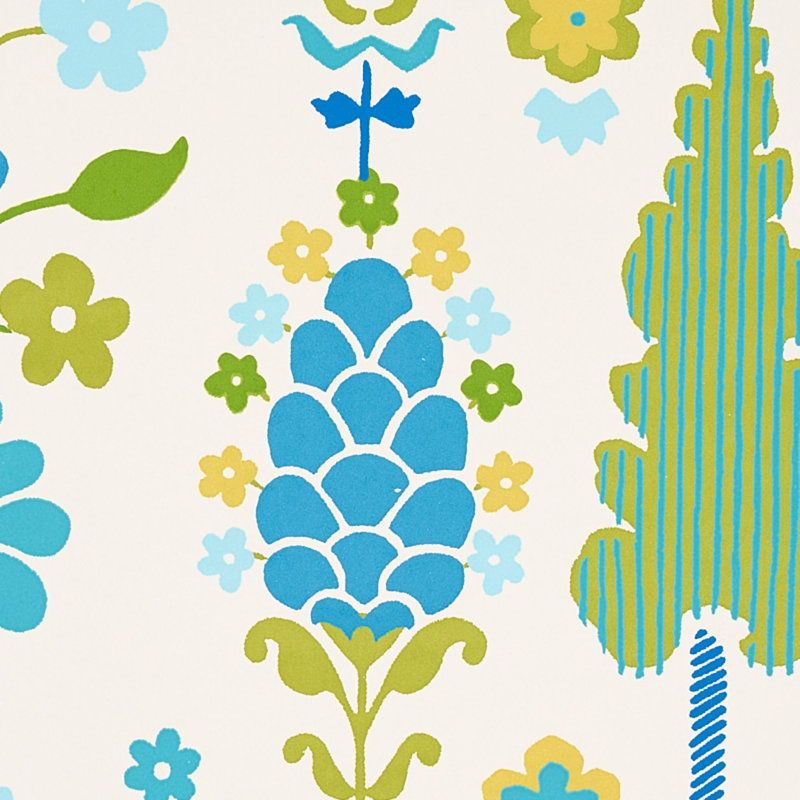 Papier peint Desna, Bleu
