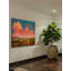 « pastoral coucher de soleil » par chris exercice, reproduction d’art sur toile tendue-16030411