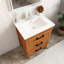 Meuble-lavabo autoportant de 24 po avec lavabo en céramique