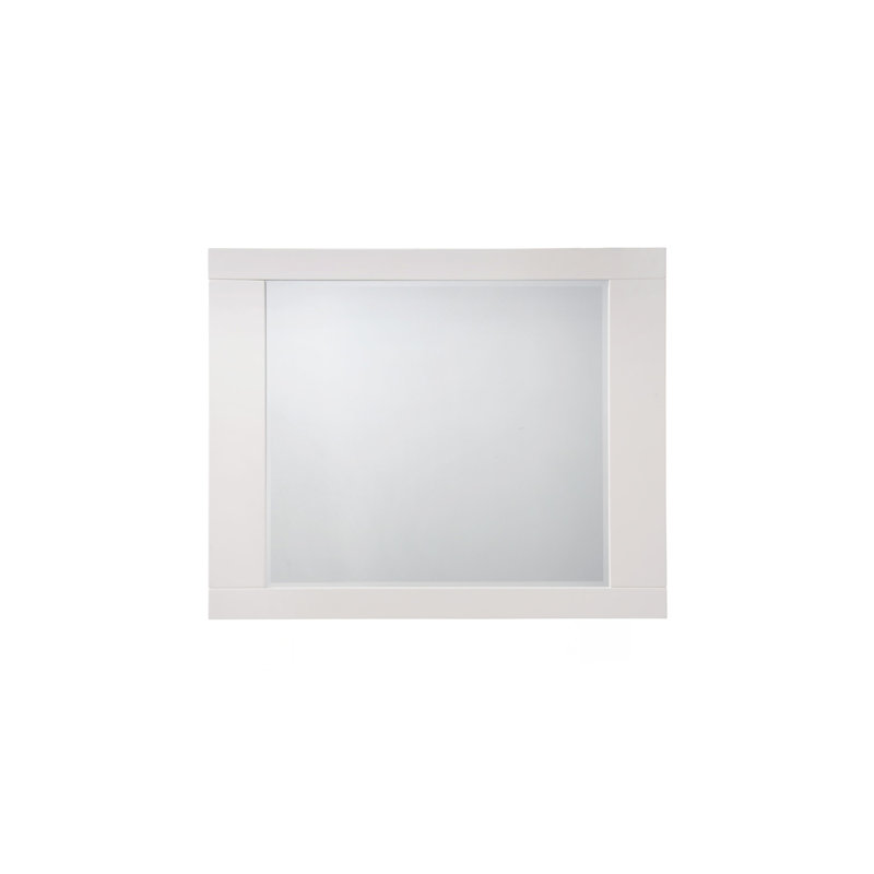 Stylish And Functional White High Gloss Finish Mirror For Interior Decoration