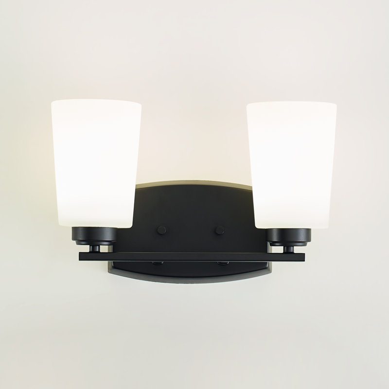 Franport Two Light Wall / Bath from Generation Lighting , Midnight Black, No