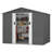 8 ft. W x 6 ft. D Tool Storage Outdoor Storage Shed with  with Floor, Lockable Sliding Doors and Vents-100137803