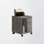 Rangement à 2 tiroirs Damask, finition taupe foncé, H 22,7 po x l 17,52 po x P 17,54 po-1386122549