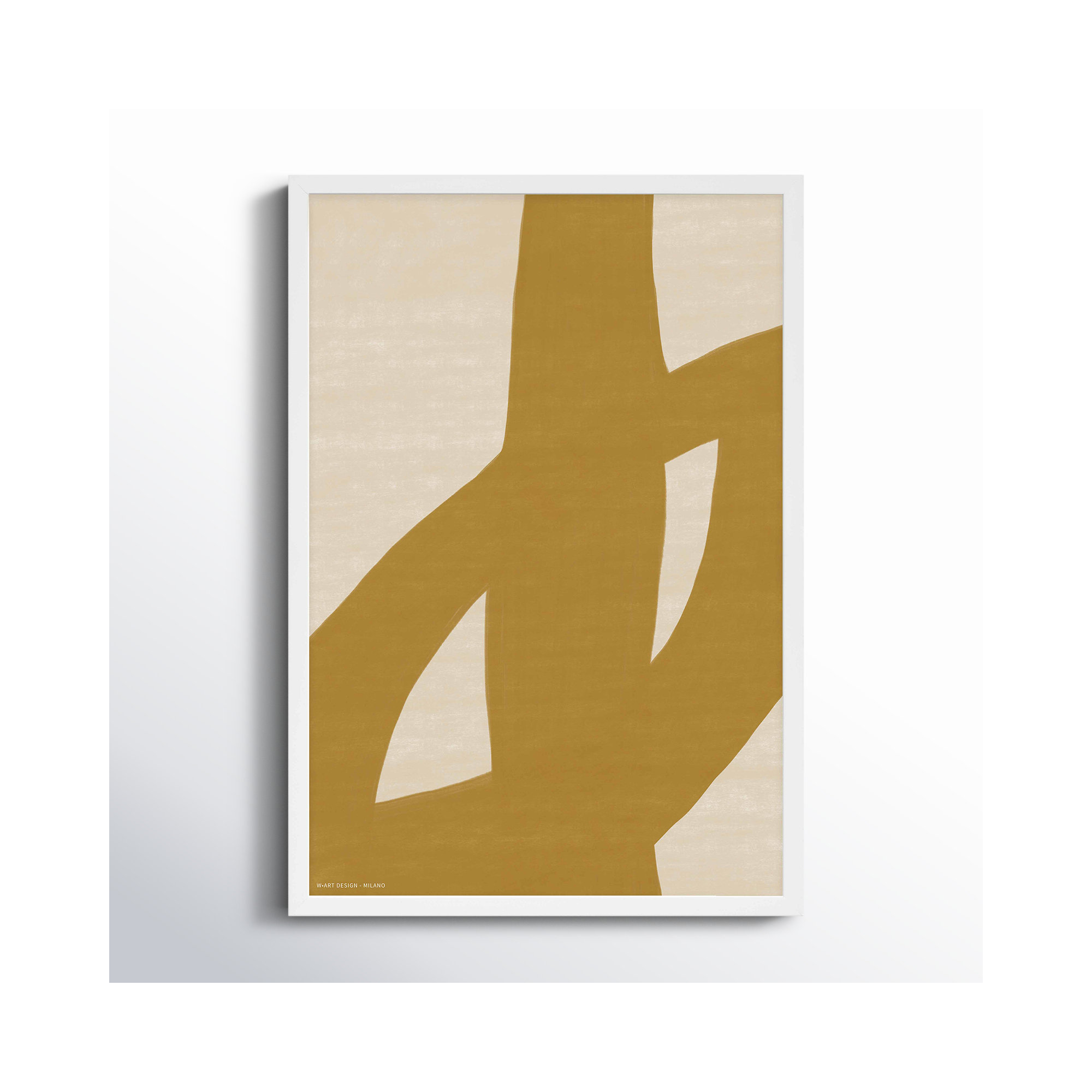 Form And Fusion 1 by Romina Gadler, White Framed Paper, 25" H x 17.5" W x 1.25" D