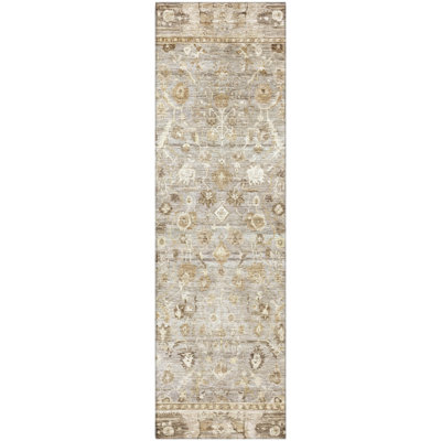 Premium Machine Washable Maag AMF1772 Global Rug