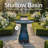 Leominster Freestanding Ceramic Outdoor Bird Bath with UV-Resistant Finish - Galaxy Blue-745002840