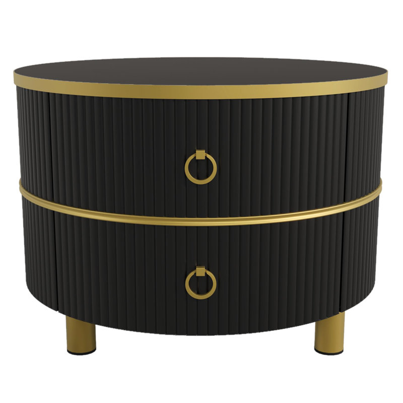 Asbey Coffee Table with Storage, Black, Black/White Marble