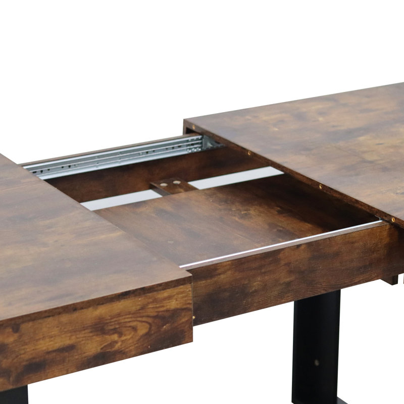 Table de salle à manger extensible pour 6 8 10, table de cuisine en bois de ferme moderne, table de conférence longue et extensible