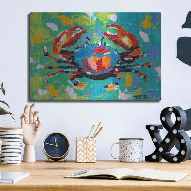 «Seaside Crab I» par Carolee Vitaletti, H 12 po x l 16 po
