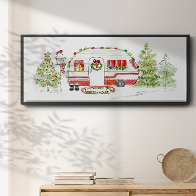 Holiday Camper I- Framed Canvas