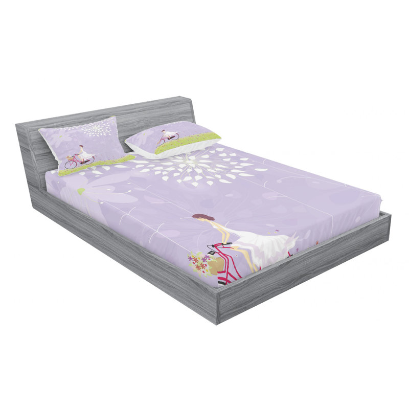 Microfiber Sheet Set, Full/Double Sheet Set with Fitted Sheet