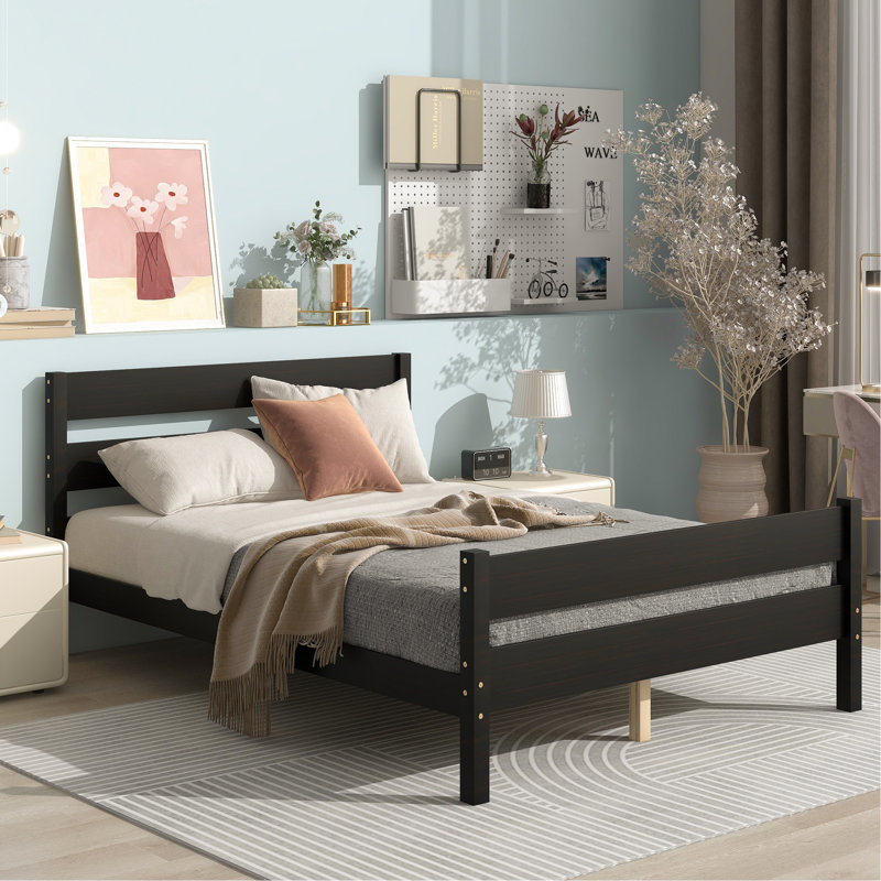 Coleman Bed With Headboard And Footboard, Espresso, Full / Double
