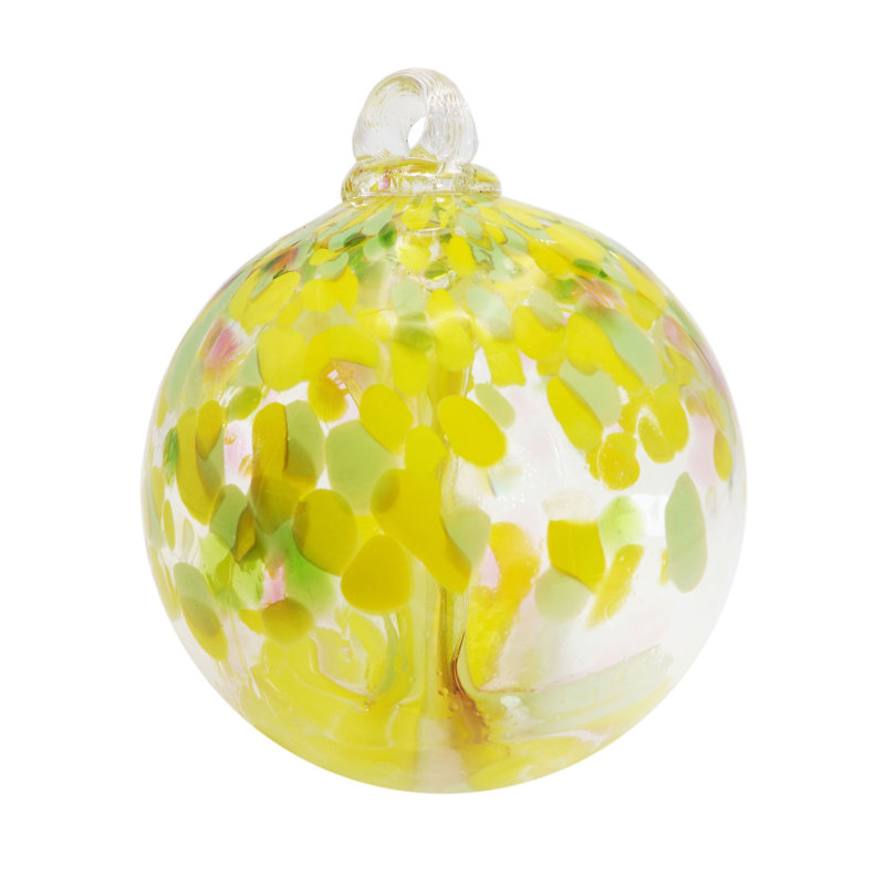 Ornement en verre Blossom, H 7,5 po x l 6 po x P 6 po