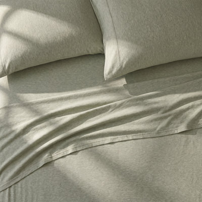 4 Piece 100% Cotton Jersey Knit Sheet Sets