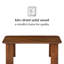 Table basse rectangulaire en bois massif Hepza-1243072326