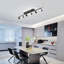 Black/Gold LED Adjustable Fixed Track Lighting Head