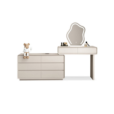 Makeup Vanity with Light mirror,8 drawers,Power Outlet