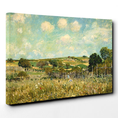 The Meadow by Alfred Sisley - Wrapped Canvas Painting