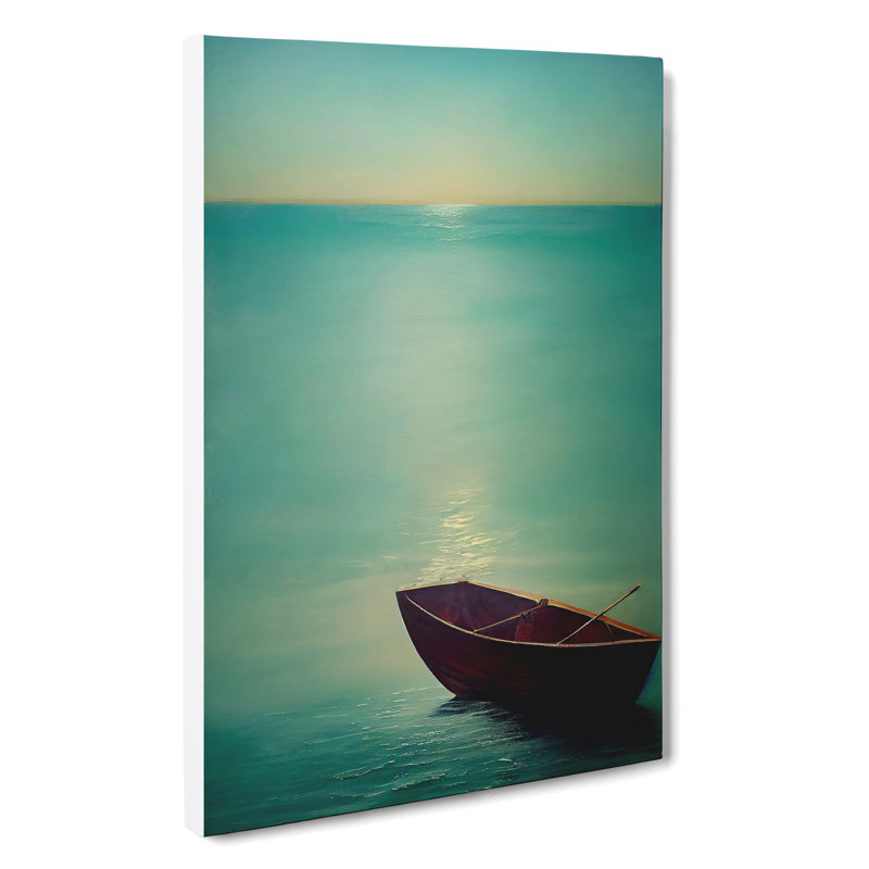 Vacant Boat - Wrapped Canvas, 60cm H x 40cm W x 3cm D